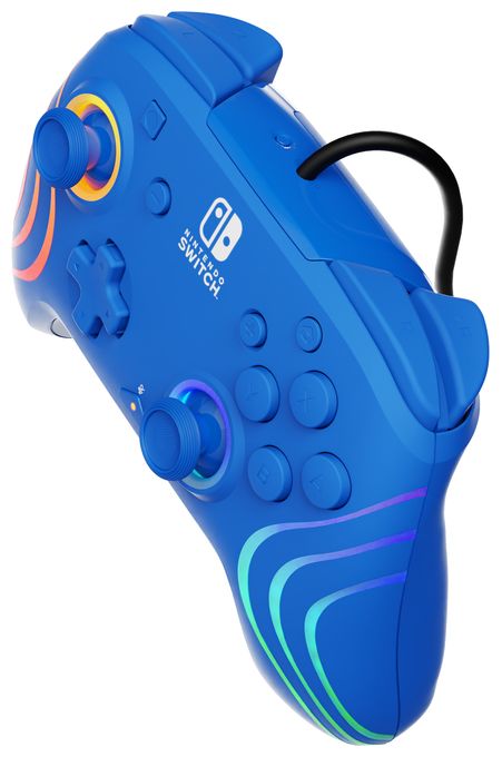 Analog / Digital Gamepad für Nintendo Switch, Nintendo Switch OLED  Afterglow Wave (Blau) 