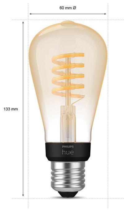 E27 - Filament Edison ST64 - 550 