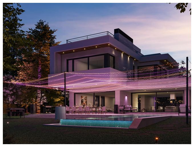 LED Intelligente Strangleuchte 20000 mm Variabel Hue Festavia Lichterkette 20m 