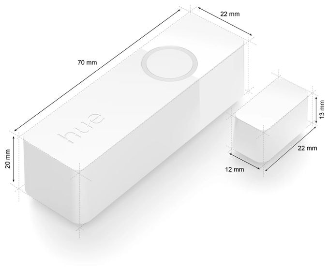  Hue Secure Kontaktsensor Doppelpack (Weiß) 
