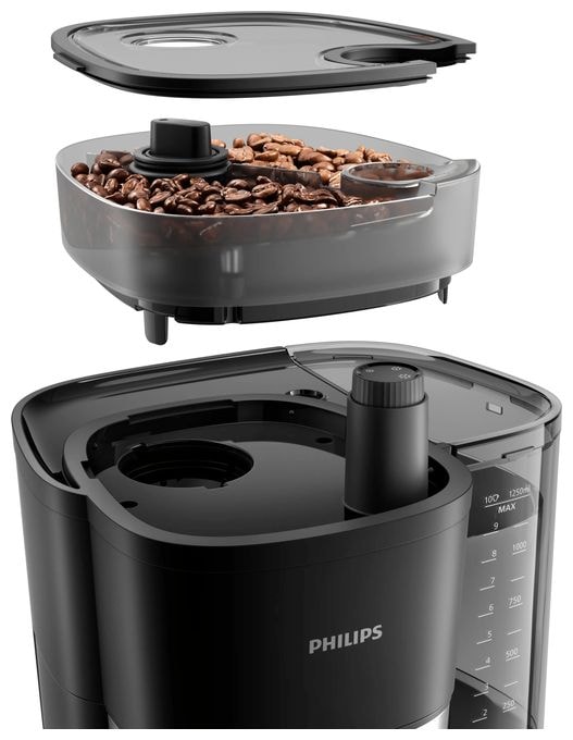 10 Tassen Filterkaffeemaschine 1,2 l  HD7900/01 All-in-1 Brew (Schwarz) 