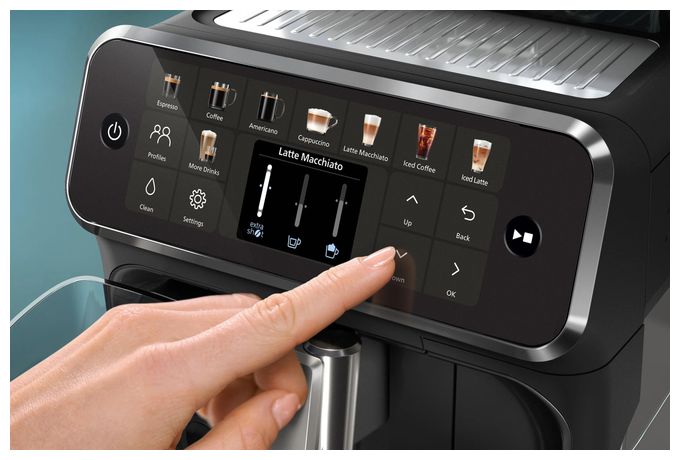 Kaffeevollautomat 15 bar 1,8 l 275 g  Series 5500 EP5541/50 LatteGo (Schwarz) 