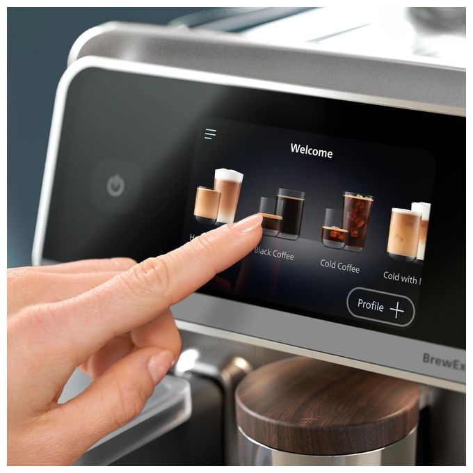 Kaffeevollautomat 15 bar 1,9 l 275 g  Series 8000 EP8757/92 LatteGo Pro Aromis (Grau) 