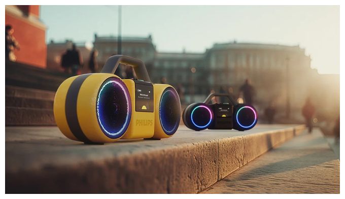 60 W Bluetooth Lautsprecher IP67 Laufzeit bis 24 h  TAMS60 The Roller (Gelb) 
