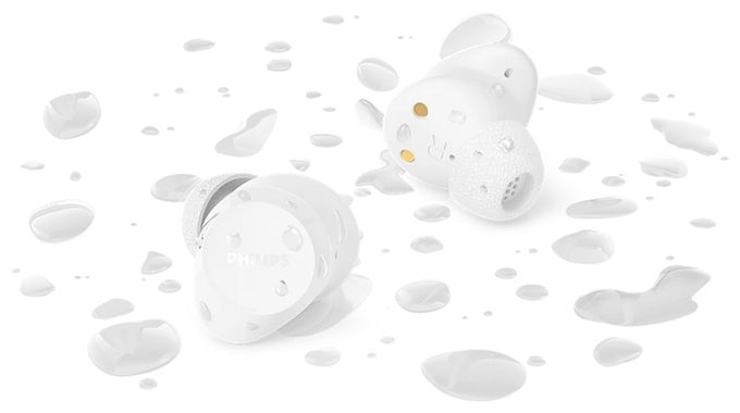 In-Ear Bluetooth Kopfhörer Kabellos TWS 6 h Laufzeit IPX4  TAT1300WT/00 (Weiß) 