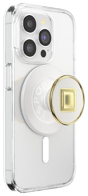Fingerring (Gold, Transparent, Weiß) PopGrip Enamel Raviolo 