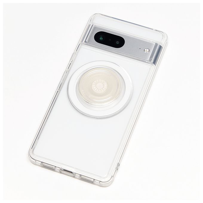 Fingerring für Apple iPhone 12+  PopGrip MagSafe Round (Transparent) 