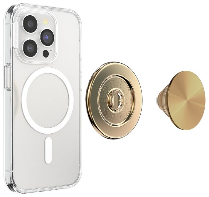 Fingerring für Apple iPhone 12+  PopGrip MagSafe Radial Gold Aluminum (Gold) 