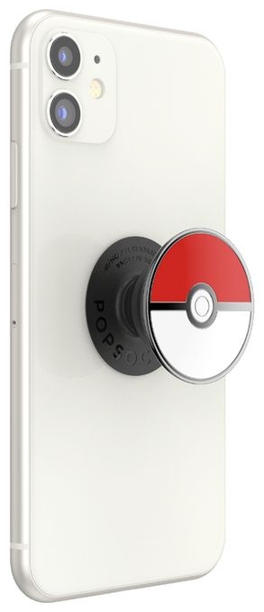 Fingerring für Universal  PopGrip Pokémon - Pokéball Enamel (Rot, Schwarz, Weiß) 