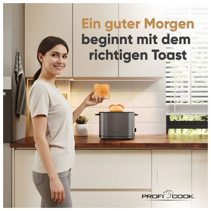 Toaster 950 W 2 Scheibe(n)  PC-TA1291 (Anthrazit) 