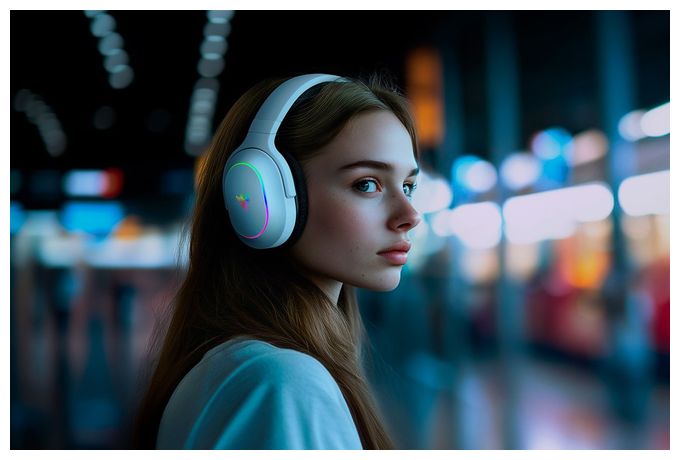 Over Ear Bluetooth Kopfhörer kabellos 70 h Laufzeit USB Typ-C  Barracuda X Chroma (Schwarz, Weiß) 