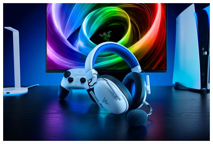 Ohraufliegender Bluetooth Kopfhörer kabellos USB Typ-C  BlackShark V3 X HyperSpeed (Weiß) 