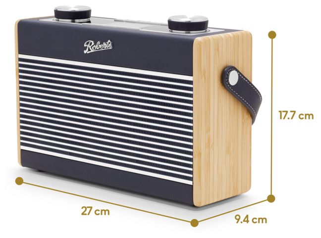 Bluetooth DAB, DAB+, FM Radio Tragbar  Rambler Max (Blau, Navy) 