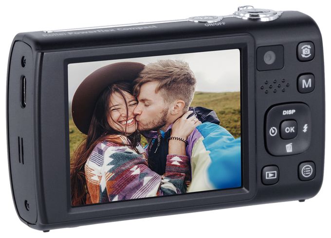 Kompaktkamera 5x Opt. Zoom  Powerflex Compact (Schwarz) 