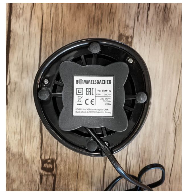 Kaffeemühle für 70 g 200 W  EKM100 (Schwarz, Edelstahl) 