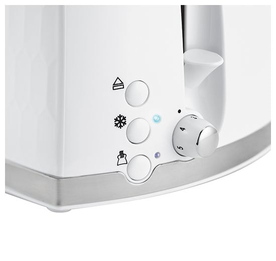 Toaster 850 W 2 Scheibe(n) 6 Stufen  26060-56 Honeycomb (Weiß) 