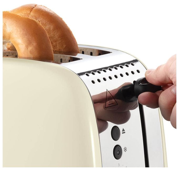Toaster 1600 W 2 Scheibe(n) 6 Stufen  26551-56 Colours Plus 2S (Cremefarben, Silber) 