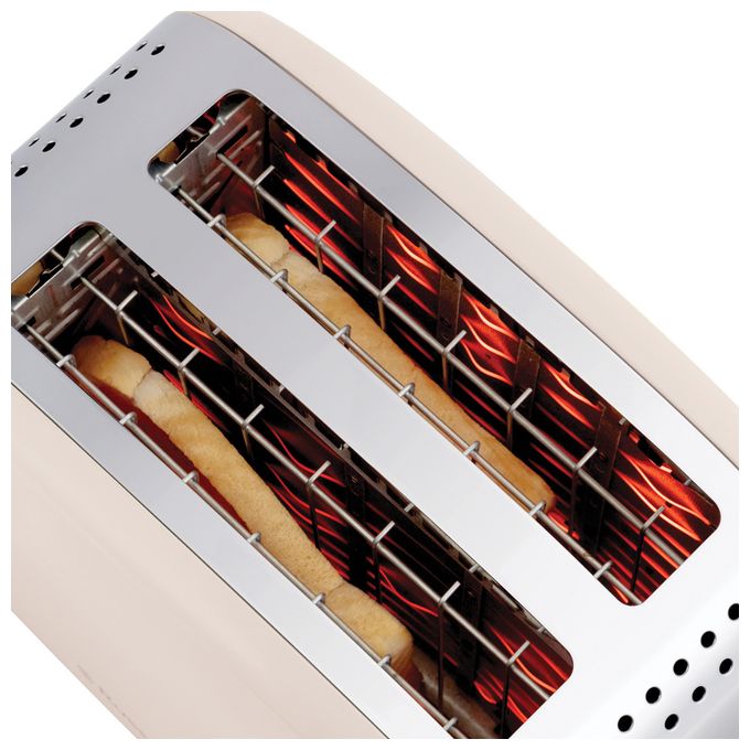 Toaster 1670 W 2 Scheibe(n)  26930-56 Colours Plus (Edelstahl, Weiß) 