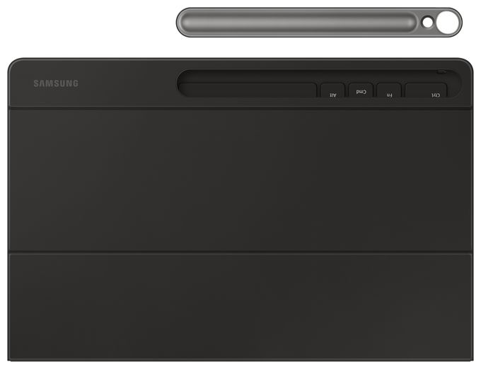 für Samsung Galaxy Tab S10 FE+  Book Cover Keyboard Slim (Schwarz) 