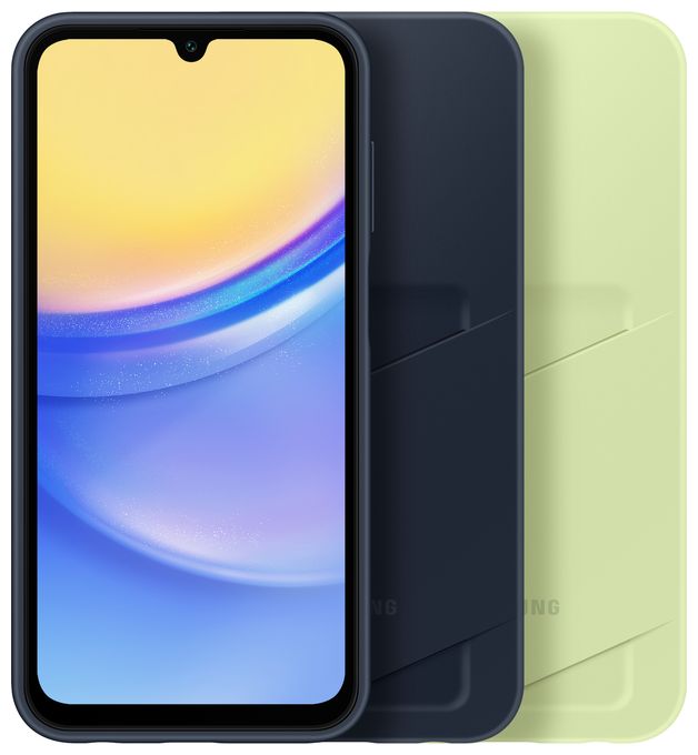 Cover für Samsung Galaxy A15  Card Slot (Schwarz, Blau) 