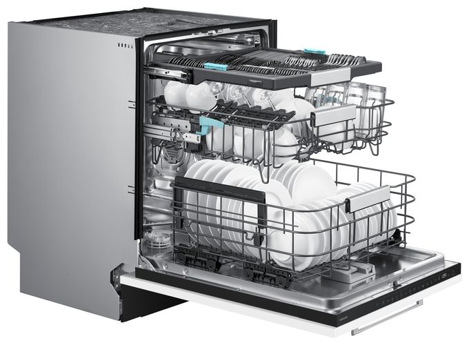 60 cm Geschirrspüler vollintegriert (ohne Front) Leise 14 Maßgedecke aquaStop Funktion DW80H77H3B0U1 