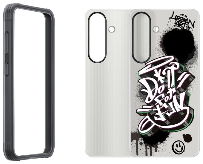 Cover für Samsung Galaxy S25  Flipsuit Rugged Case (Schwarz, Mehrfarbig) 