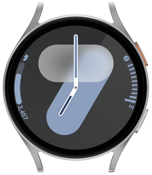 Digital 44 mm M/L Smartwatch Rund IP68 327 ppi  Galaxy Watch7 (Silber) 