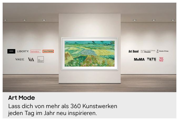 QLED 139,7 cm (55 Zoll) Fernseher 4K Ultra HD VESA 200 x 200 mm GQ55LS03HAUXZG The Frame 