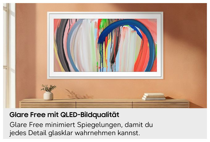 QLED 165,1 cm (65 Zoll) Fernseher 4K Ultra HD VESA 400 x 300 mm GQ65LS03HAUXZG The Frame 