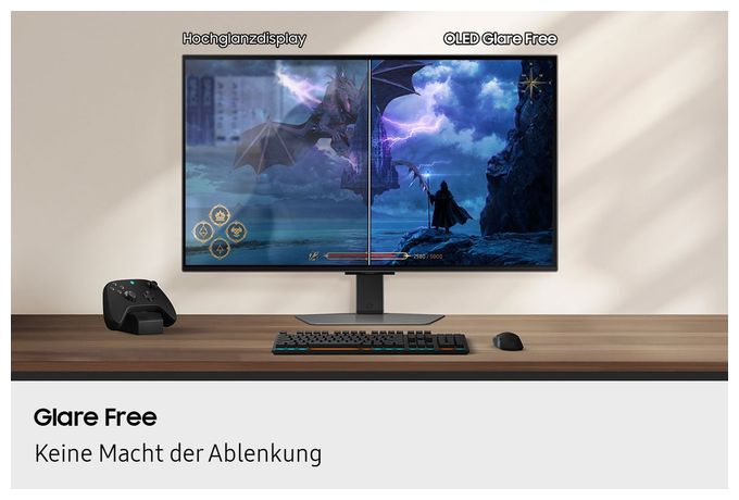 4K Ultra HD Monitor 81,3 cm (32 Zoll) 16:9 0,03 ms 250 cd/m²  Odyssey LS32FG814SUXEN (Silber) 
