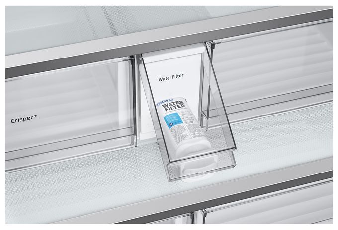 Side-by-Side Kühl-/ Gefrierkombination French Door 487 l / 187 l 338 kWh NoFrost 1778 mm x 908 mm  RF24BB620EB (Edelstahl) 