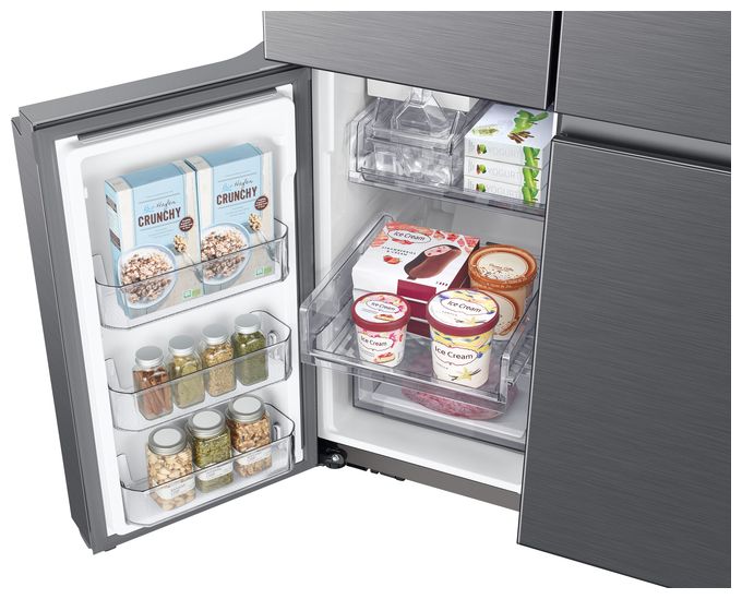 Side-by-Side Kühl-/ Gefrierkombination French Door 390 l / 259 l 362 kWh 1746 mm x 912 mm  RF59C700ES9 (Silber) 