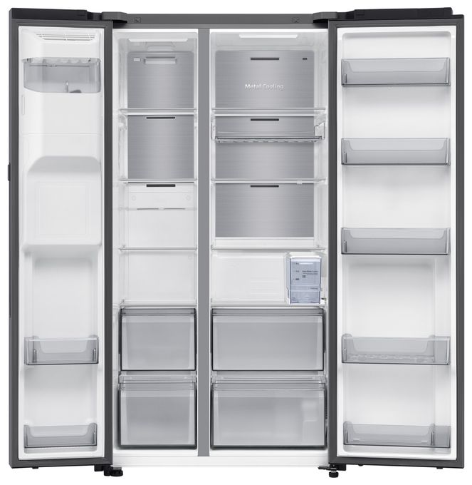 Side-by-Side Kühl-/ Gefrierkombination 420 l / 220 l 349 kWh 1784 mm x 912 mm  RS90F65EDT (Edelstahl) 