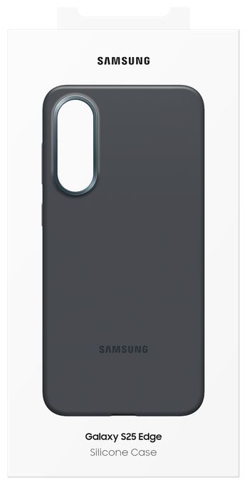 Cover für Samsung S25 Edge  Silicone Case (Schwarz) 