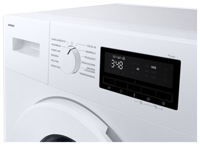 9 kg SLIM Waschmaschine WW3000FM mit Hygiene-Dampfprogramm, EEK: A 
