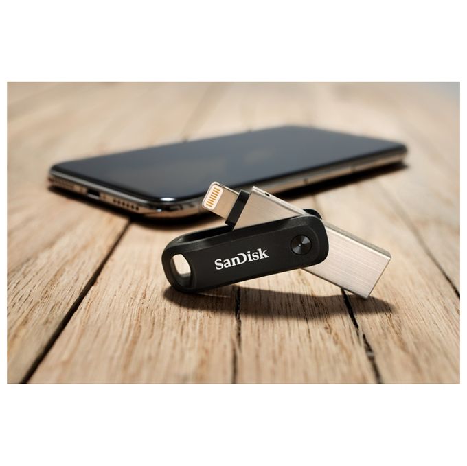 USB Type-A / Lightning Stick 128 GB  iXpand Go (Schwarz, Silber) 