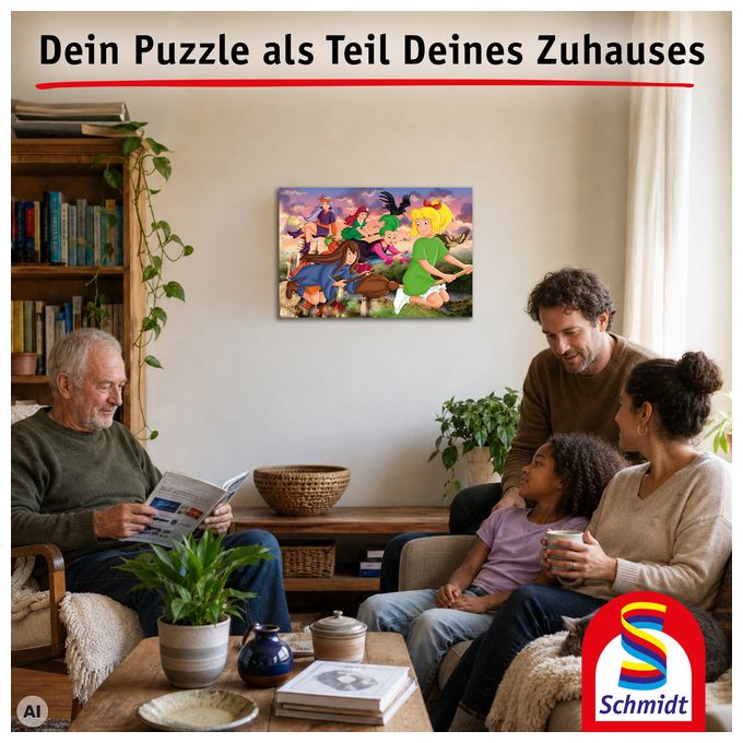 56542 Bibi Blocksberg, Hexenrennen Kinderpuzzle, 150 Teile 