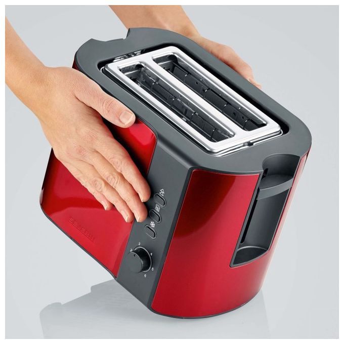 Toaster 800 W 2 Scheibe(n)  AT2217 (Metallisch, Rot) 