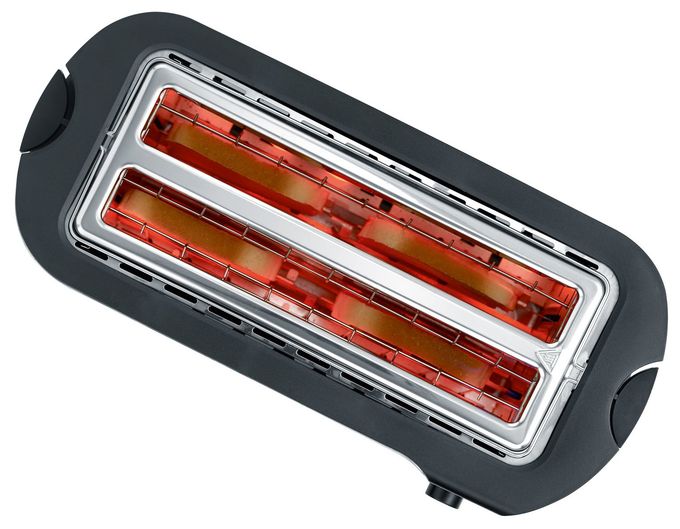 Toaster 1400 W 2 Scheibe(n)  AT2590 (Schwarz, Silber) 