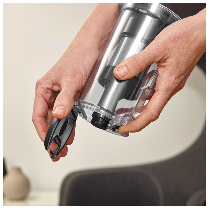Handstaubsauger Beutellos bis 45 min Laufzeit 21,6 V HEPA (Schwarz, Blau, Silber) HV7151 