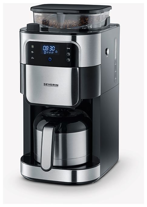 8 Tassen Thermo Filterkaffeemaschine  KA4814 (Schwarz, Edelstahl) 