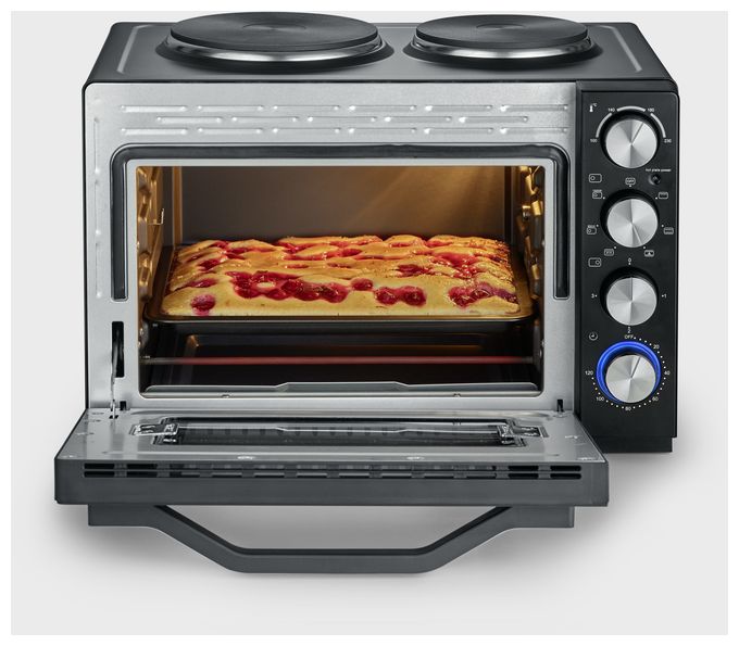 2500 W TO2074 Back-und Toastofen m.Koch­plat­ten 
