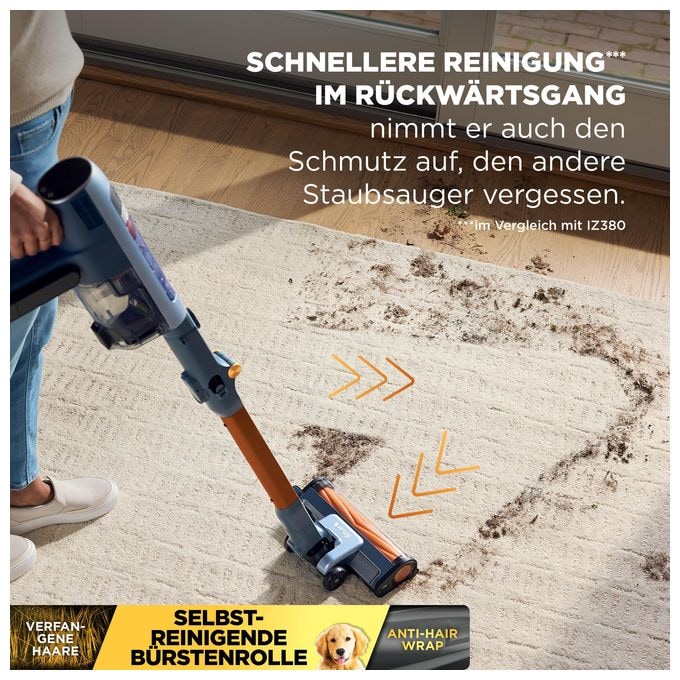 Handstaubsauger Beutellos bis 60 min Laufzeit HEPA  IA1244EU (Blau) 