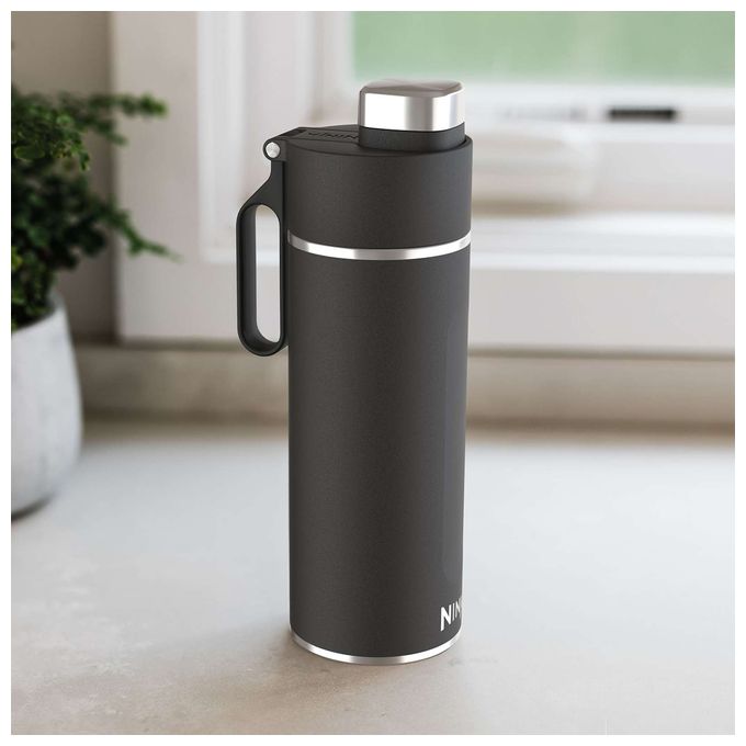 Kunststoff, Edelstahl  Thirsti 700ml (Schwarz) 