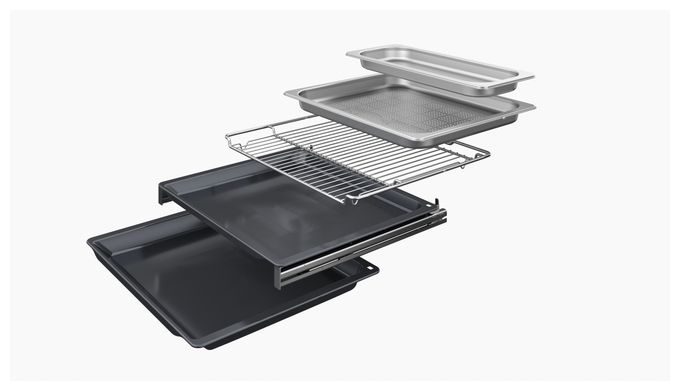 Einbaubackofen kompakt Dampfgaren AutoClean (Schwarz) iQ700 CS938GCM1 