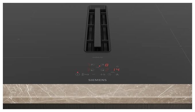 80 cm Induktionskochfeld 4 Kochzonen mit integriertem Dunstabzug iQ300 ED807BS16E autarkes 