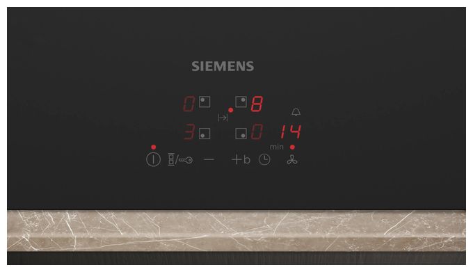Backofen-Set groß AutoClean Ecoclean mit autarkem 80 cm Induktions Kochfeld EQ51A8BMAT (HB237GBB3 + ED81ABS16E) 