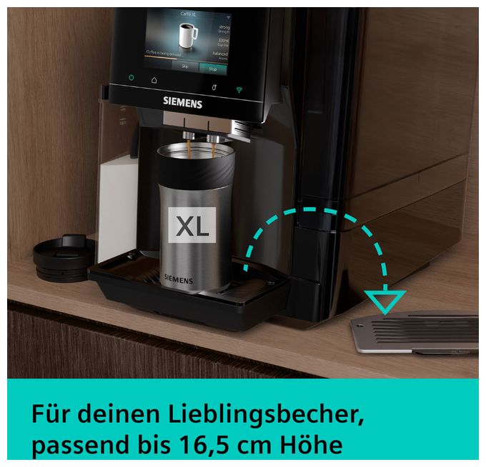 Kaffeevollautomat 19 bar 2,4 l 320 g  EQ700 TQ725E03 iAroma (Schwarz) 