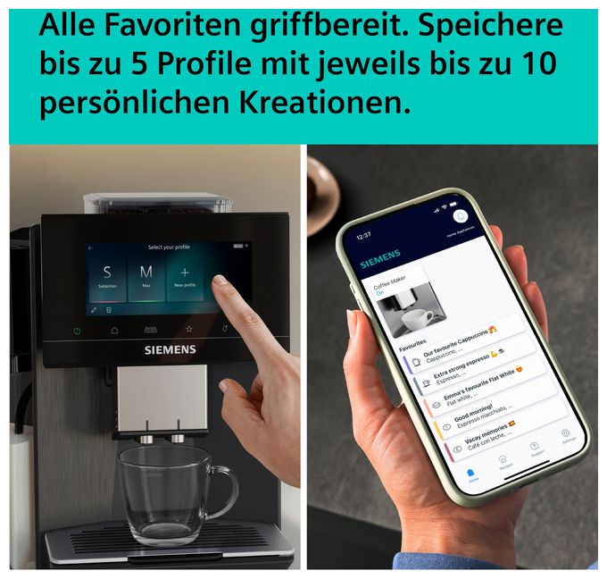 Kaffeevollautomat 19 bar 2,3 l 410 g (Dark inox) EQ900 plus TQ925EZ5  iAroma 