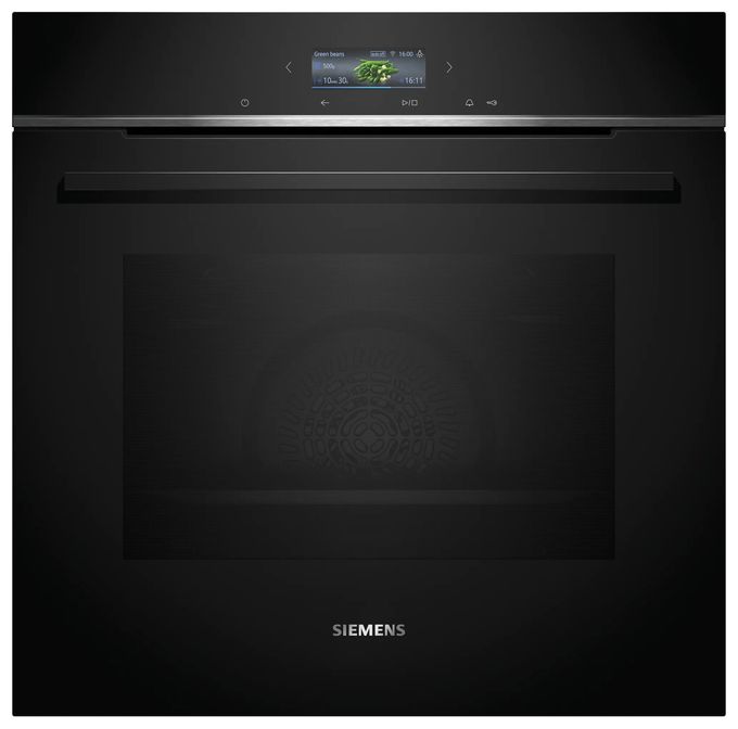 Einbaubackofen groß AutoClean (Schwarz) iQ700 HB772G1B1 